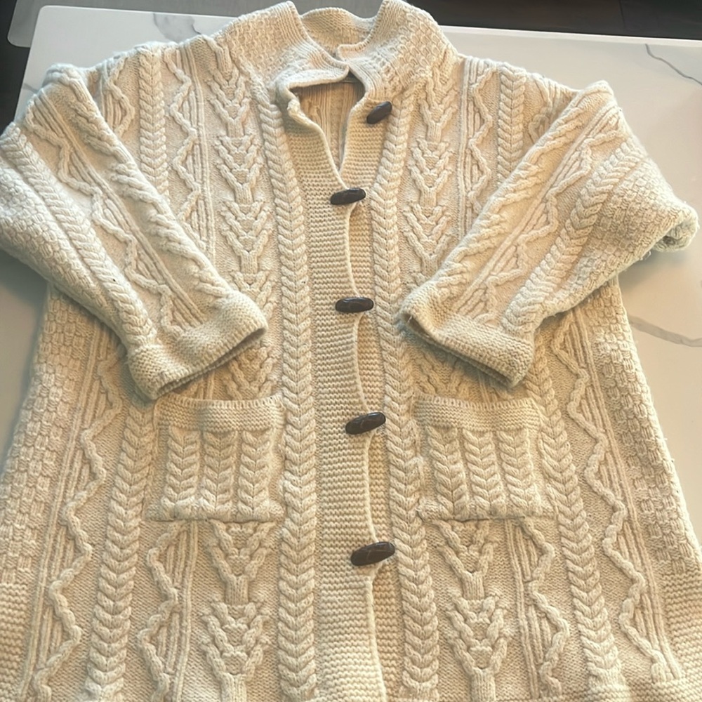 Arancrafts Irish Sweater XL 100% Marino Wool